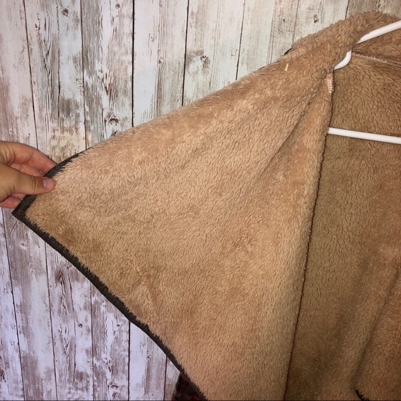 Jodifl plaid oversized sleeveless vest cardigan - Picture 3 of 10